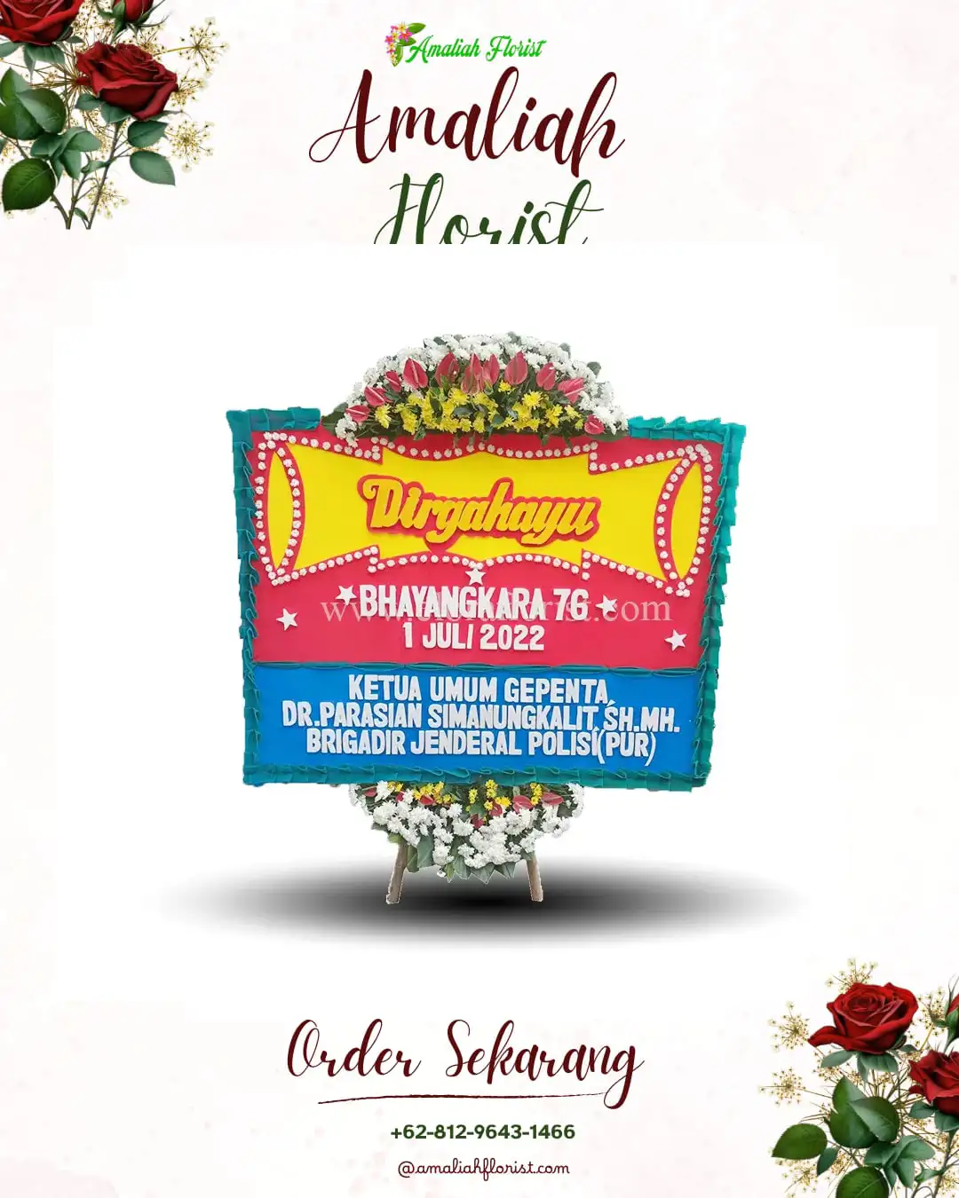 Papan Bunga HUT Ulang Tahun Banda Raya